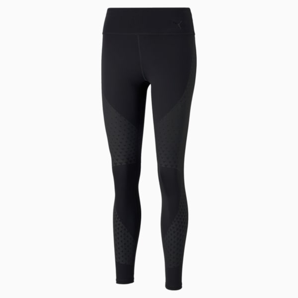 Studio Porcelain Full-Length Women's Training Leggings, Puma Black-print, extralarge-IND