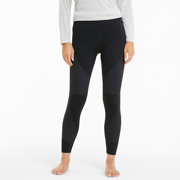 Studio Porcelain Full-Length Women's Training Leggings, Puma Black-print, extralarge-IND