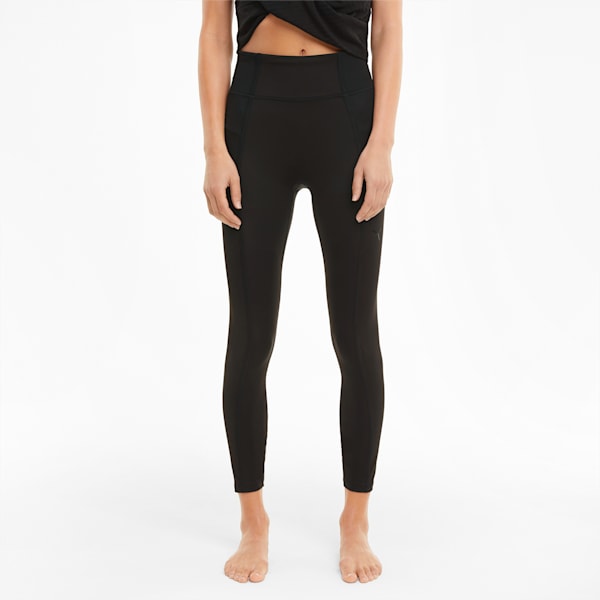 Women's PUMA Studio Your Move Yogini 7/8 Tights in Black size M