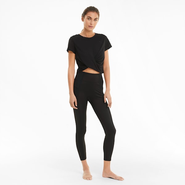 Studio Rib Side HW 7/8 Women's Tights, Puma Black, extralarge-IND