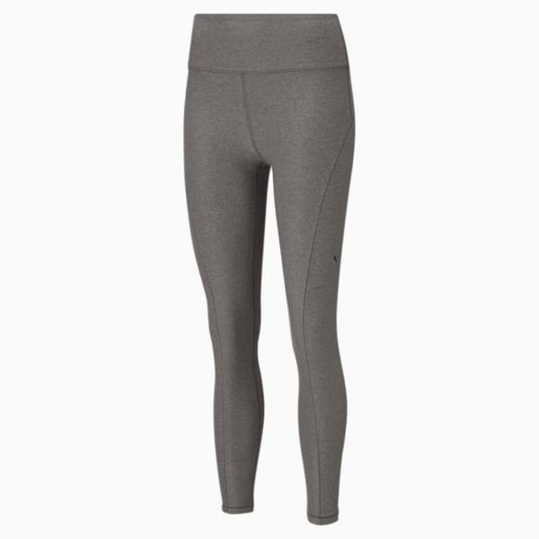 Studio Yogini Luxe High Waist 7/8 Women's Training Tights, Charcoal Heather, extralarge-IND