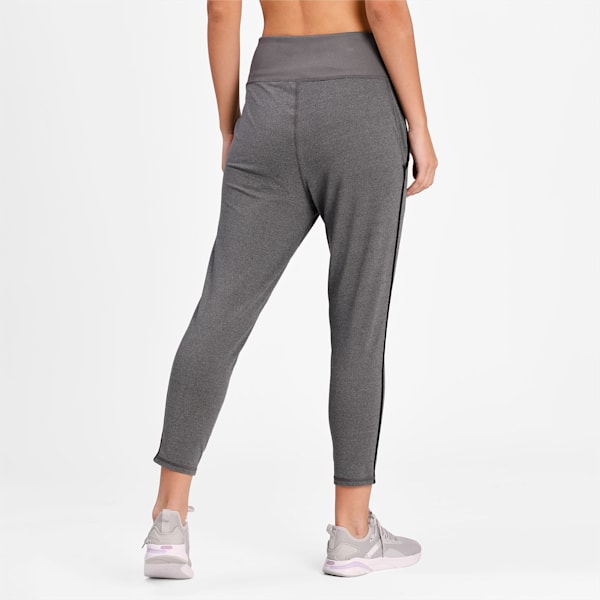 Studio Rib Women's Training Joggers, Charcoal Gray Heather, extralarge-IND