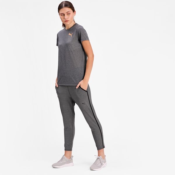 Studio Rib Women's Training Joggers, Charcoal Gray Heather, extralarge-IND