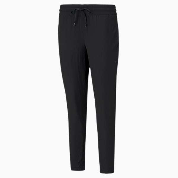 Studio Woven Tapered Women's Training Slim Pants, Puma Black, extralarge-IND