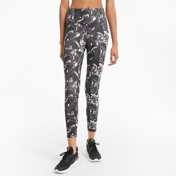 Untamed Printed 7/8 Women's Training Leggings, Puma Black-floral print, extralarge-IND