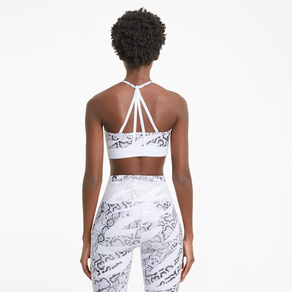 Untamed Women's Low Impact Sports Bra, Puma White-CASTLEROCK-print, extralarge