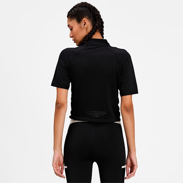 PUMA x FIRST MILE Mock Women's Training  T-shirt, Puma Black