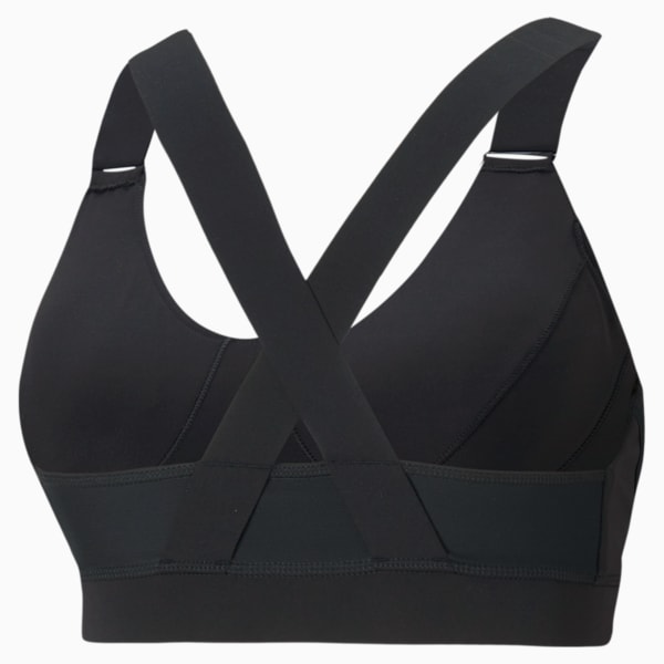 PUMA x FIRST MILE Mid Impact Women's Training Bra, Puma Black, extralarge-IND