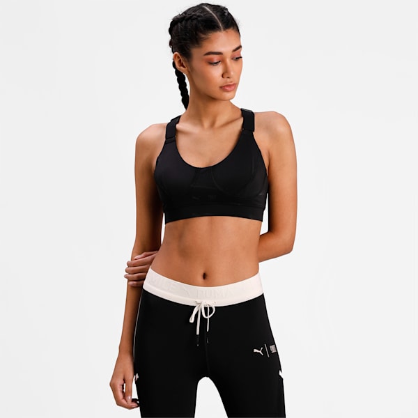 PUMA x FIRST MILE Mid Impact Women's Training Bra, Puma Black, extralarge-IND
