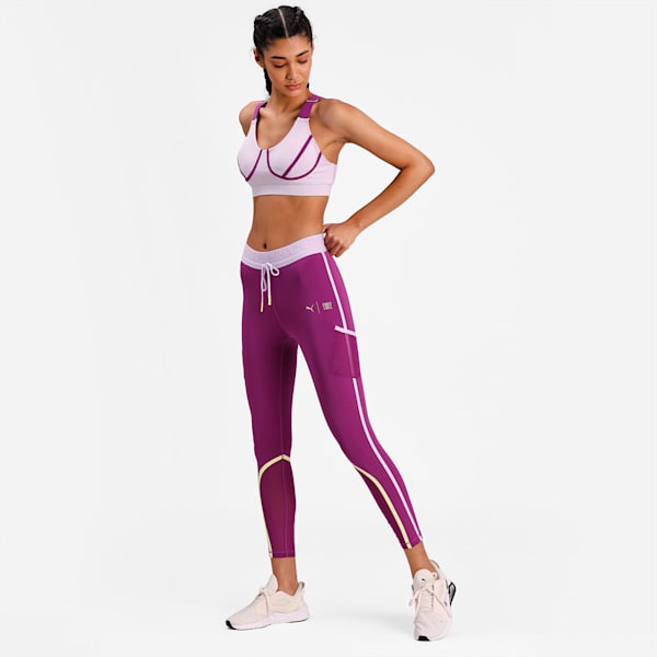 PUMA x FIRST MILE Mid Impact Women's Training Bra, Light Lavender-Byzantium, extralarge-IND