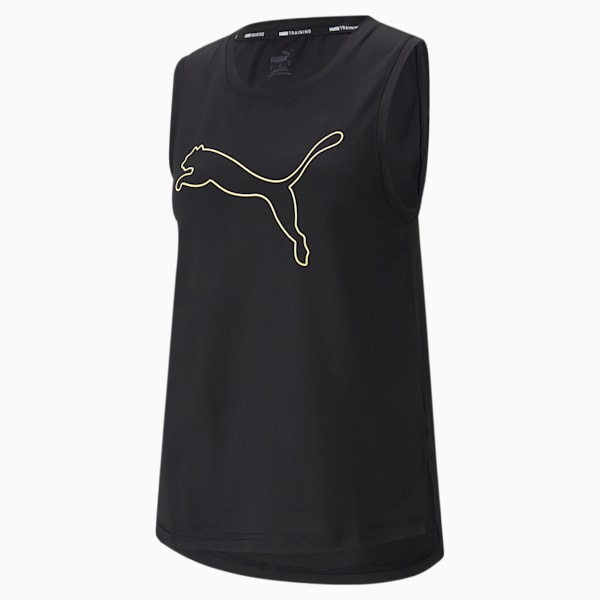 Favourite Cat Muscle Women's Training Tank Top, Puma Black-Cat Outline, extralarge-IND