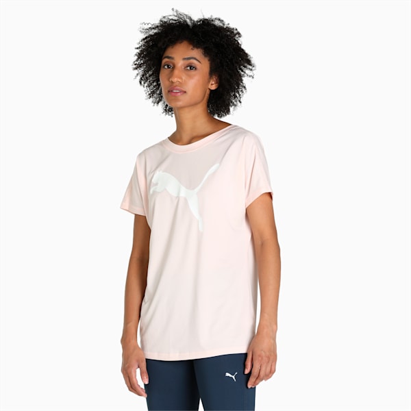 Favourite Cat Jersey Women's Training  Relaxed T-Shirt, Cloud Pink