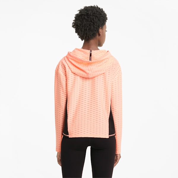 Train Flawless Women's Training Hoodie, Elektro Peach, extralarge-IND