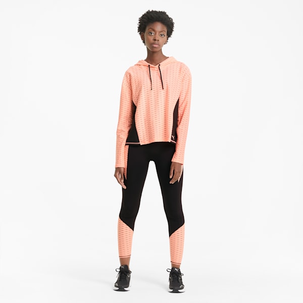 Train Flawless Women's Training Hoodie, Elektro Peach, extralarge-IND