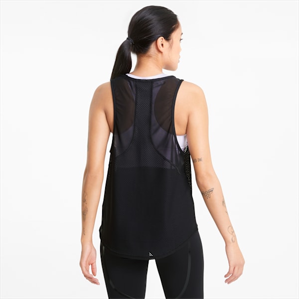 Mesh Women's Training Tank Top, Puma Black, extralarge-IND