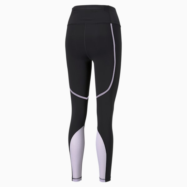 Train Women's Bonded High Waist Leggings, Puma Black-Light Lavender, extralarge