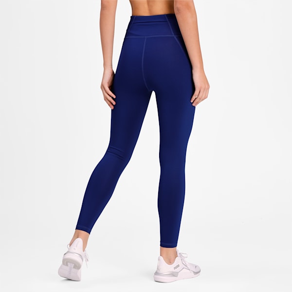 FOREVER High Waist 7/8 Women's Training Leggings, Elektro Blue, extralarge-IND