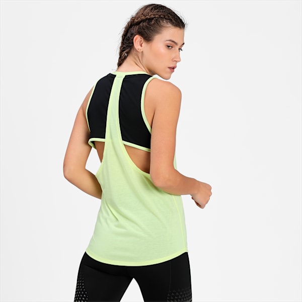 Layers Women's Training Tank Top, SOFT FLUO YELLOW-Puma Black, extralarge-IND