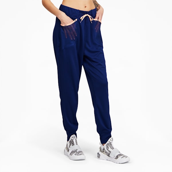 Logo Women's Training Sweatpants, Elektro Blue, extralarge