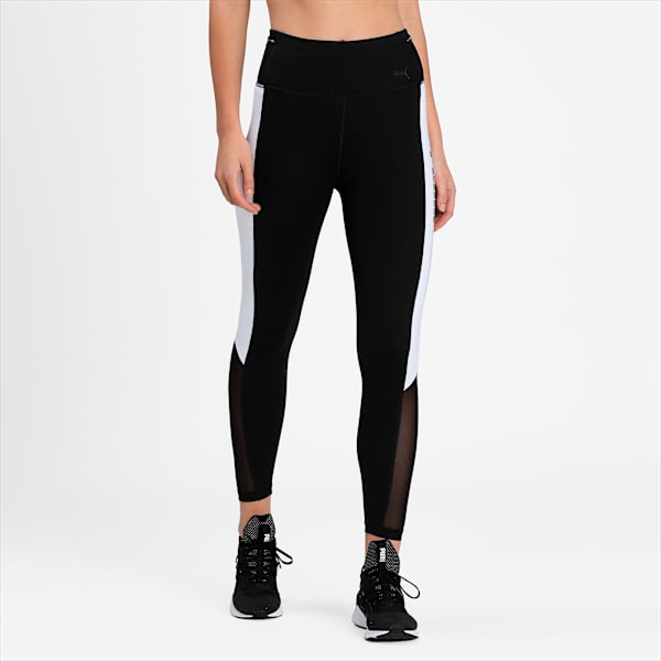 Logo Block 7/8 Women's Training Leggings, Puma Black-Puma White, extralarge-IND