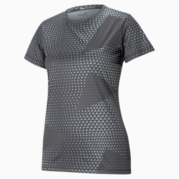 Performance Printed Short Sleeve Women's Training  T-shirt, Puma Black, extralarge-IND