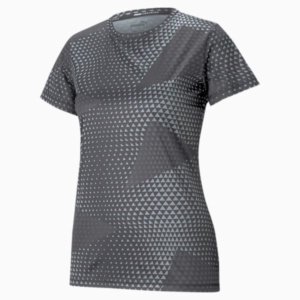 Performance Printed Short Sleeve Women's Training  T-shirt, Puma Black, extralarge-IND