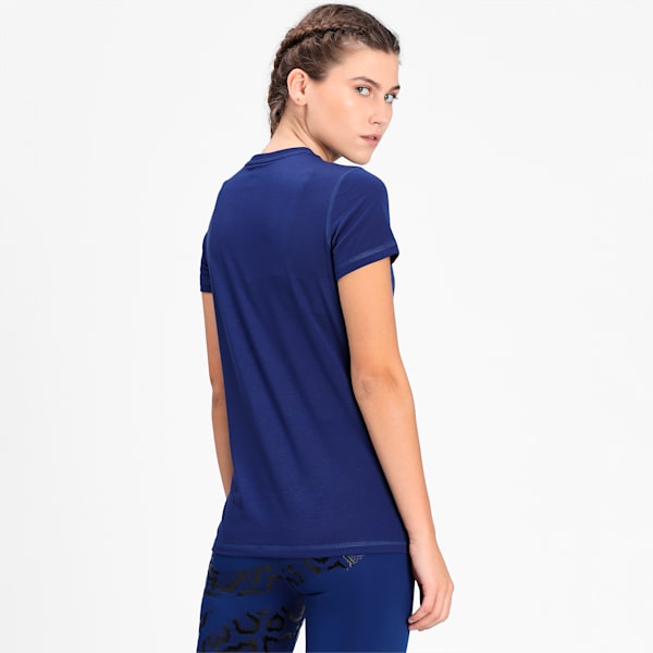 Performance Branded Short Sleeve Women's Training  T-shirt, Elektro Blue, extralarge-IND