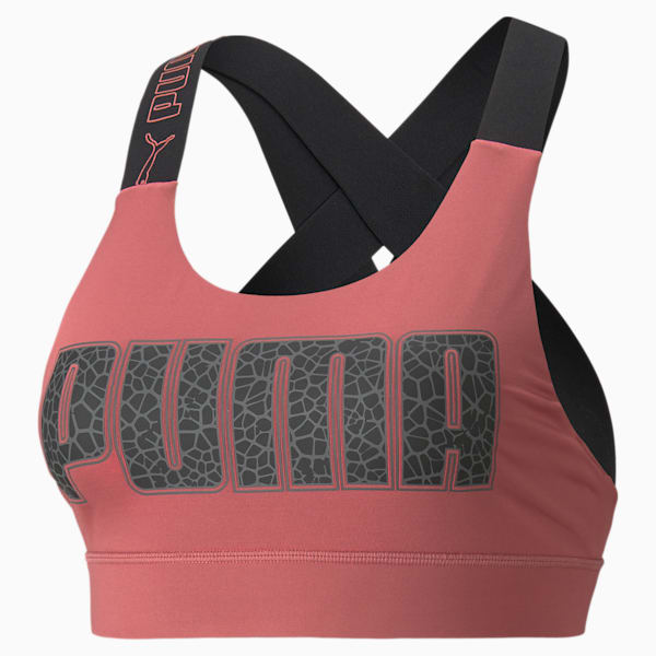 Buy Puma Mid Impact Fit Women Pink Sports Bra Online