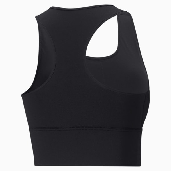 Mid Impact Long Line Women's Training Bra, Puma Black, extralarge-IND