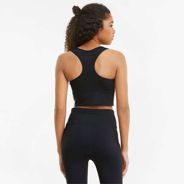 Mid Impact Long Line Women's Training Bra, Puma Black, extralarge-IND