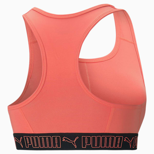 Mid Impact Elastic Women's Training Bra, Georgia Peach, extralarge-IND