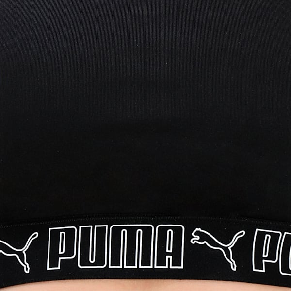 Mid Elastic Padded Women's Training Bra, Puma Black, extralarge-IND