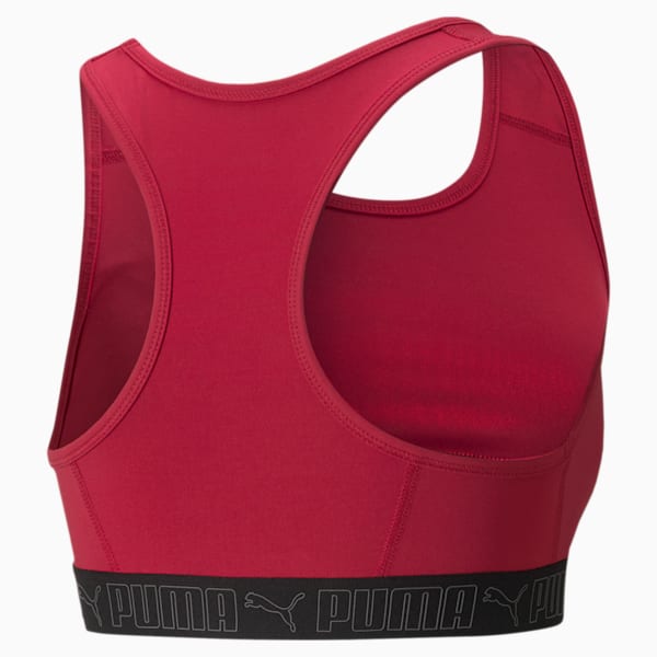 Mid Elastic Padded Women's Training Bra, Persian Red, extralarge-IND