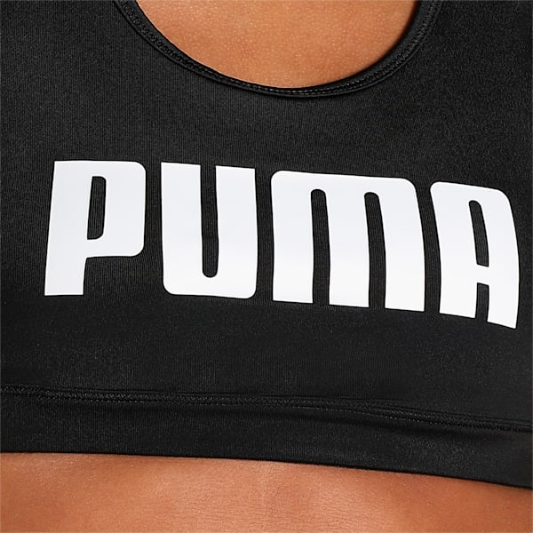 Mid Impact 4Keeps Women's Training Sports Bra, Puma Black, extralarge-IND
