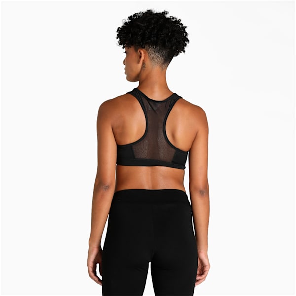 Mid Impact 4Keeps Women's Training Sports Bra, Puma Black, extralarge-IND