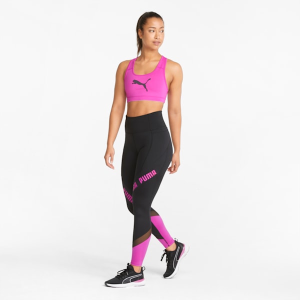 Mid Impact 4Keeps Training Bra, Deep Orchid-Puma Black-CAT, extralarge-GBR