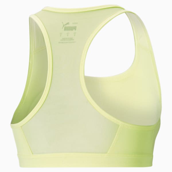 4Keeps Mid Impact Women's Training Bra, SOFT FLUO YELLOW, extralarge-IND