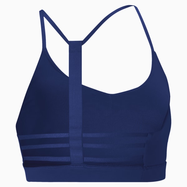 Strappy Women's Low Impact Bra, Elektro Blue, extralarge