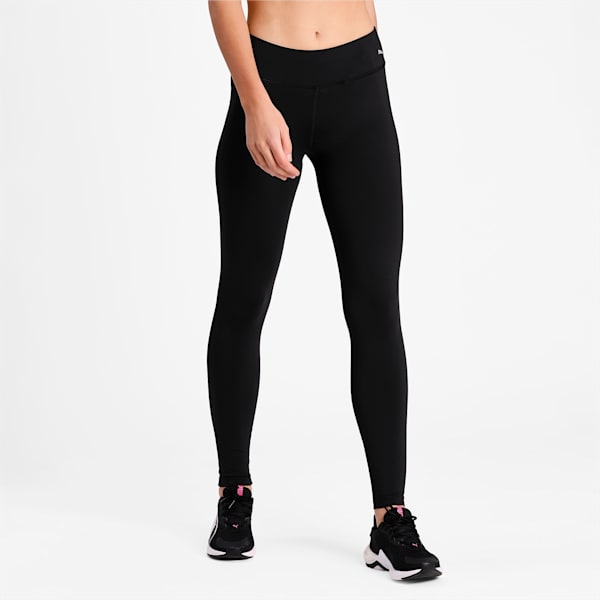 Women's Full-Length Training Leggings, Puma Black, extralarge-IND