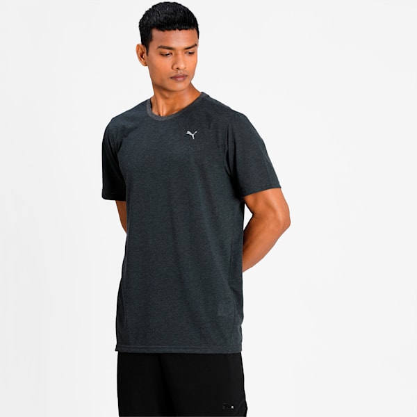Performance Heather Men's Training  T-shirt, Dark Gray Heather, extralarge-IND