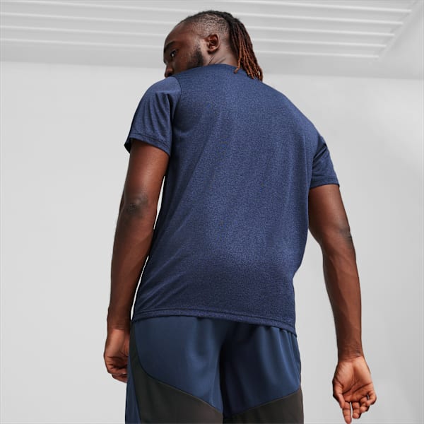 Performance Heather Men's Training  T-shirt, Club Navy Heather, extralarge-IND