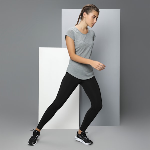 Performance Heather Cat Women's Training  T-shirt, Medium Gray Heather, extralarge-IND