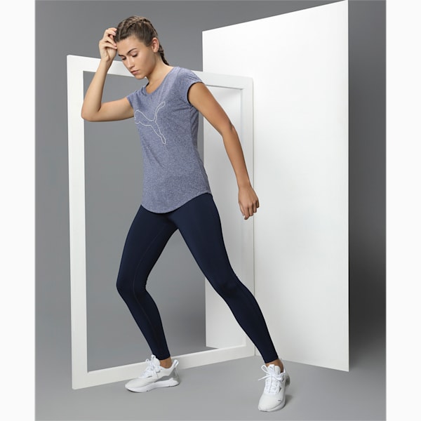Performance Heather Cat Women's Training  T-shirt, Peacoat Heather, extralarge-IND