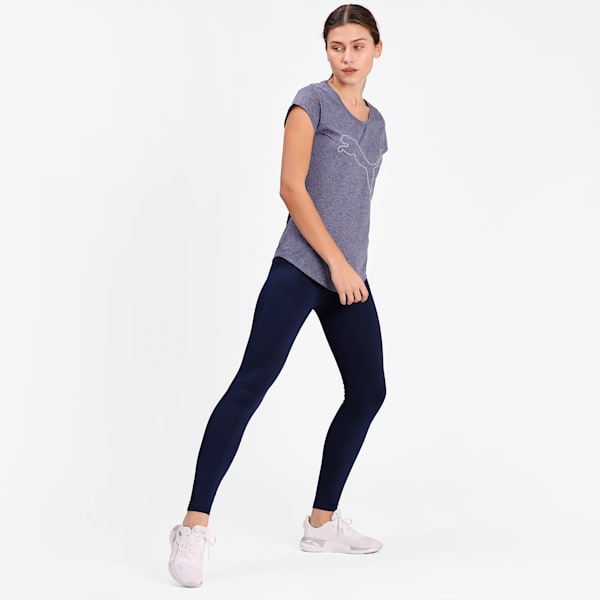 Performance Heather Cat Women's Training  T-shirt, Peacoat Heather, extralarge-IND