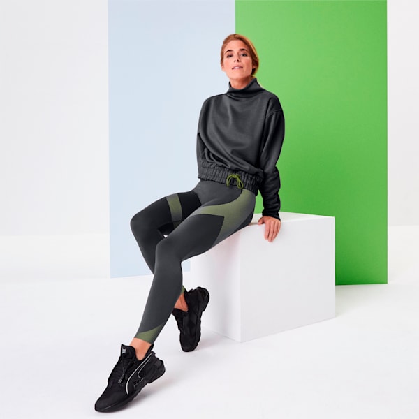 PUMA Forever Luxe Mock Neck Sweatshirt