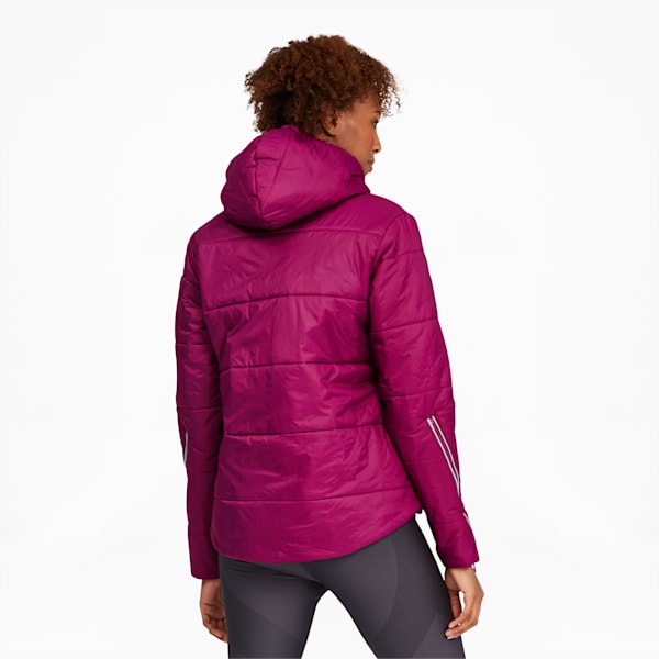 Forever Luxe Women's Hooded Training Jacket, Bright Berry-Ebony-Reversible, extralarge