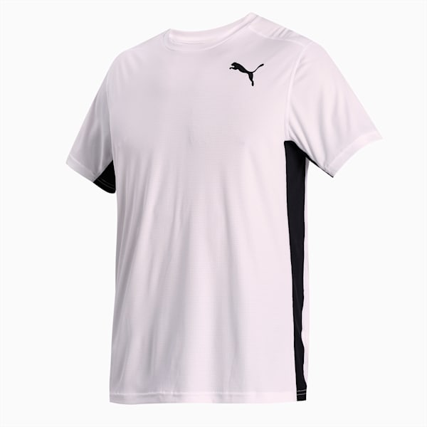 Cross the Line 2.0 Men's Track and Field Performance Fit T-shirt, Puma White-Puma Black