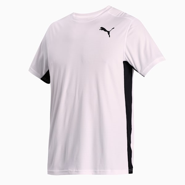 Cross the Line 2.0 Men's Track and Field Performance Fit T-shirt, Puma White-Puma Black, extralarge-IND