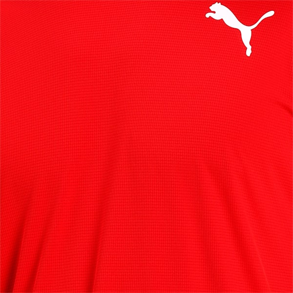 Cross the Line 2.0 Men's Track and Field Performance Fit T-shirt, Puma Red-Puma White, extralarge-IND