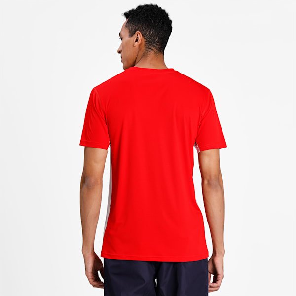 Cross the Line 2.0 Men's Track and Field Performance Fit T-shirt, Puma Red-Puma White, extralarge-IND